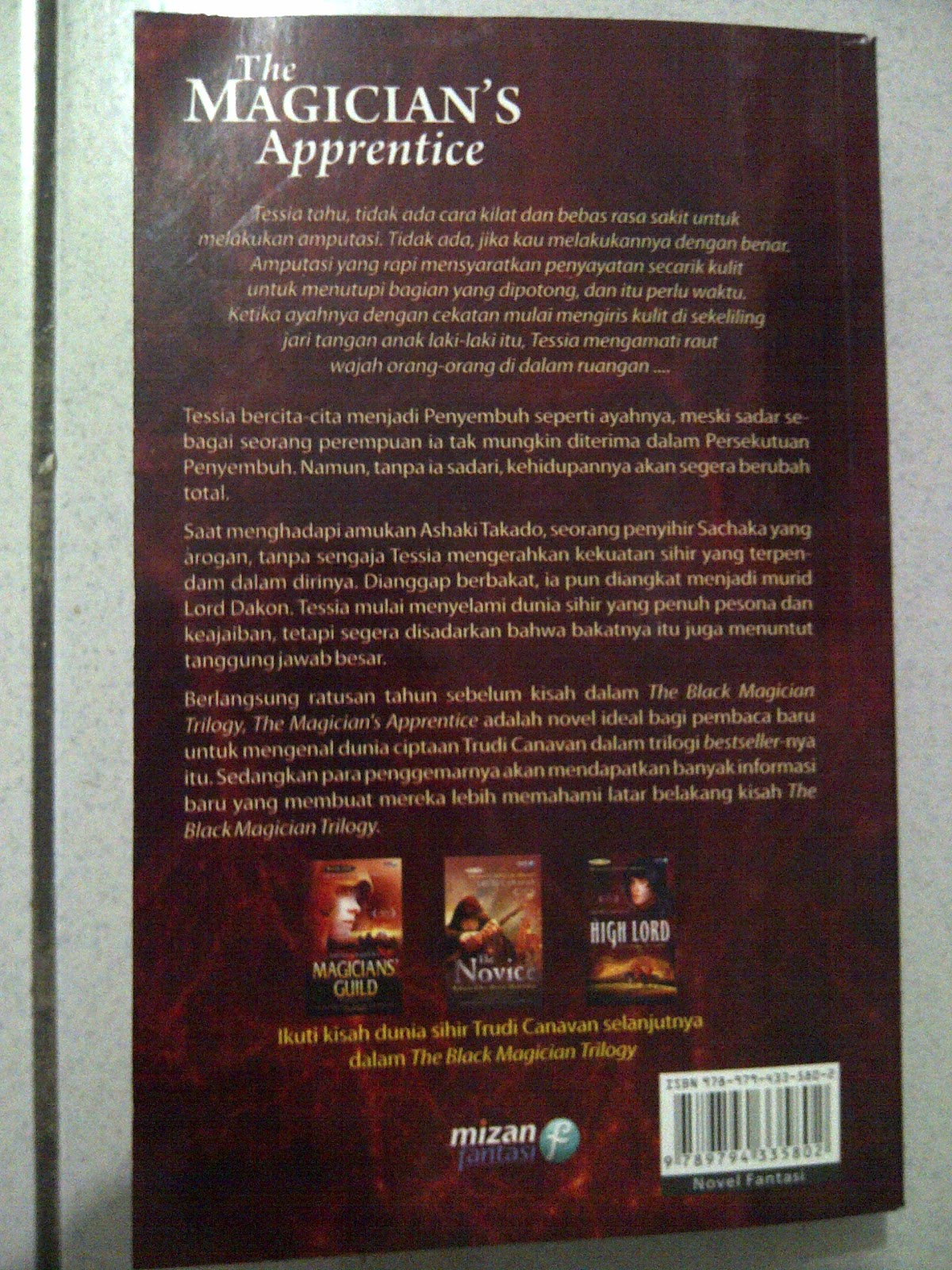 TOKO YOZA SOLD Novel The Magicians Apprentice