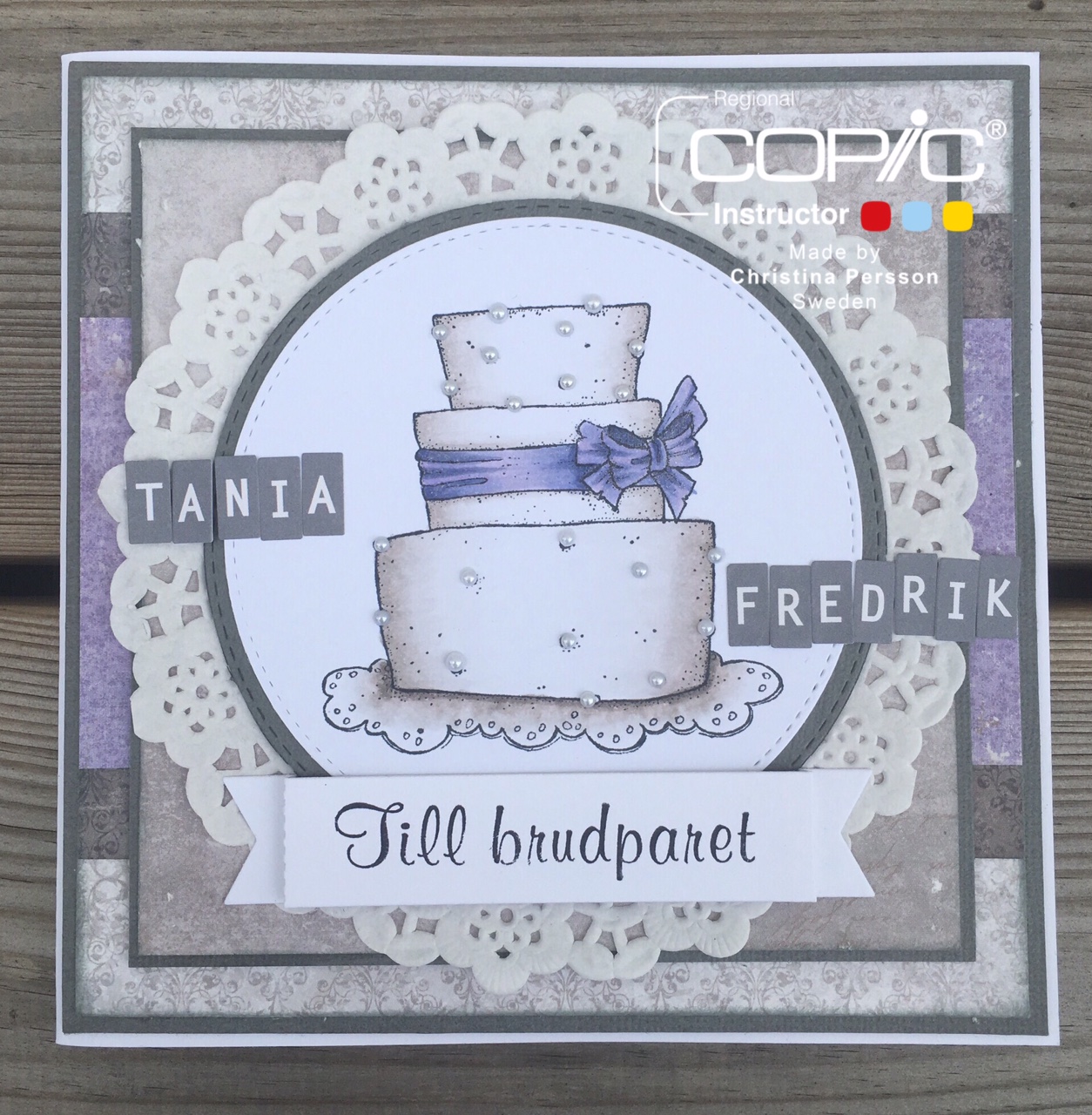 copic marker europe wedding card