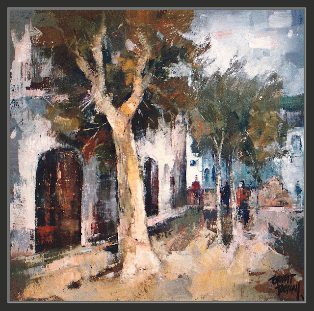 VILASSAR DE DALT-PINTURA-CASES-PAISATGES-POBLES-MARESME-BARCELONA-PINTOR-ERNEST DESCALS