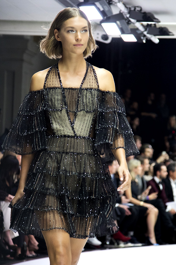 ralph and russo black dress
