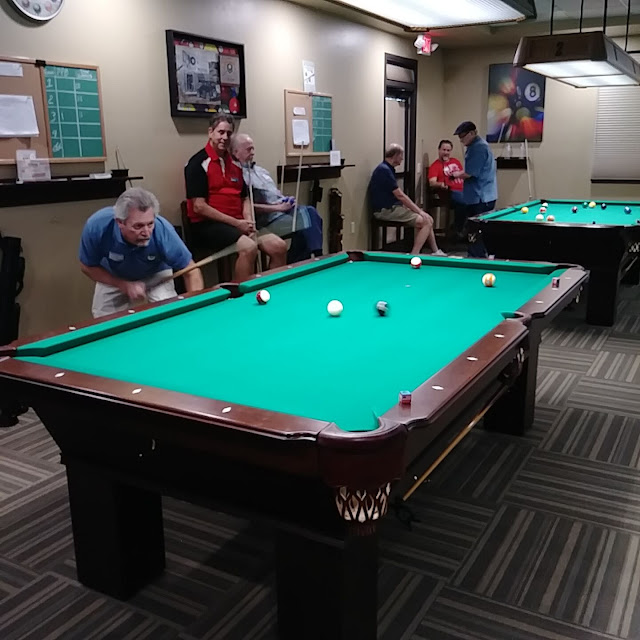 Pool Players of The Brooke vs Iron Oaks Breakers Pool League from Sun Lakes