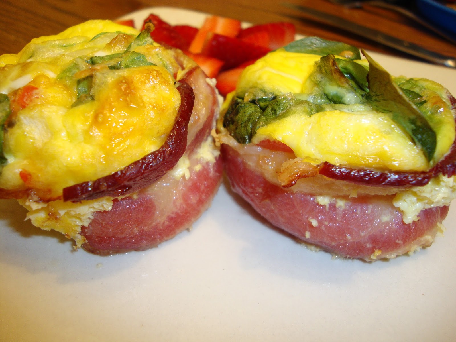 This Food = Love: Bacon Wrapped Egg and Vegetable Cups