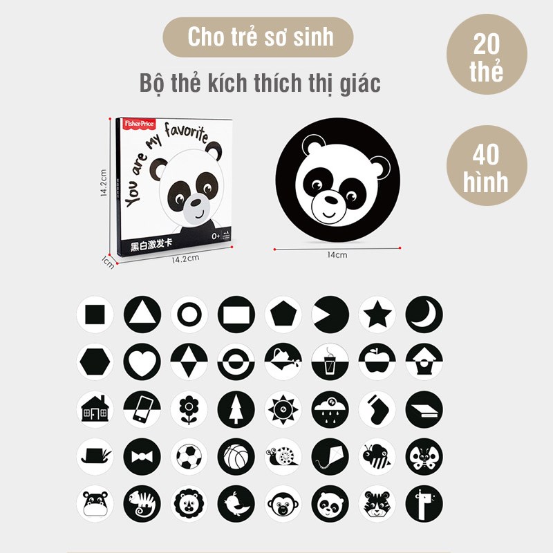 Bộ thẻ kích thích thị giác cho bé