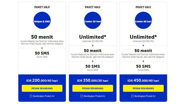 Ini Tarif Paket Ibadah Haji Telkomsel, Indosat, dan XL