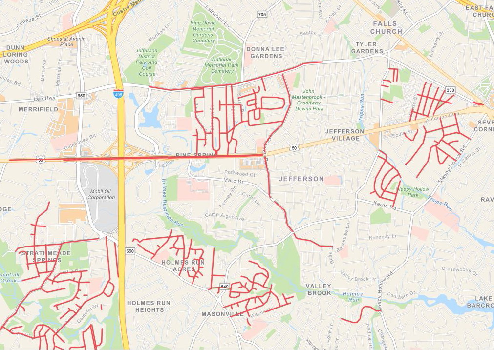 VDOT will repave dozens of roads in Annandale and Seven Corners