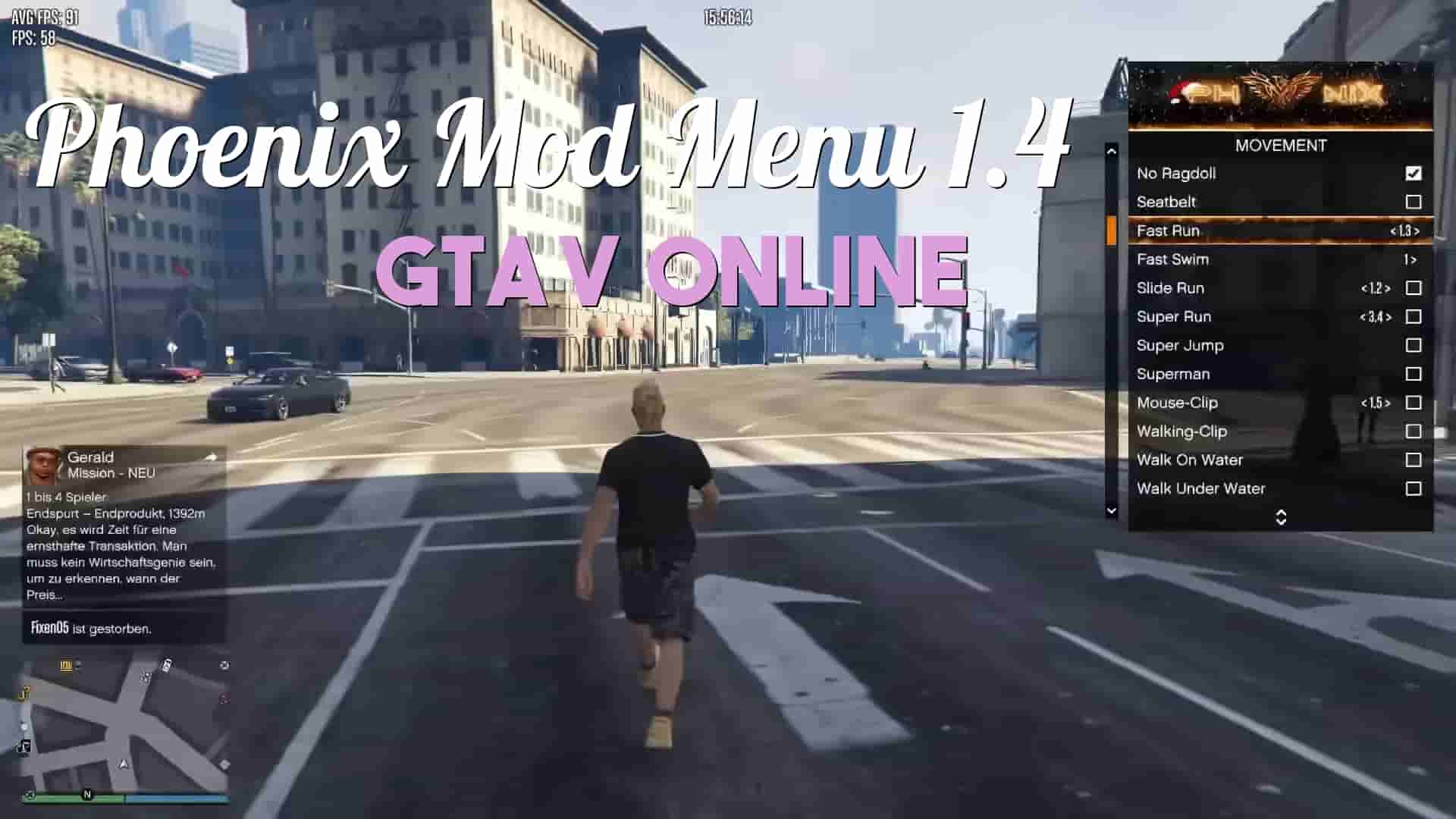Phoenix Mod menu GTA 5