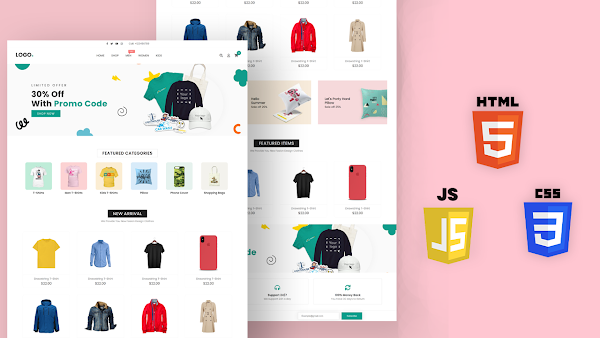 How To Create Shopping Website Using HTML CSS And jQuery