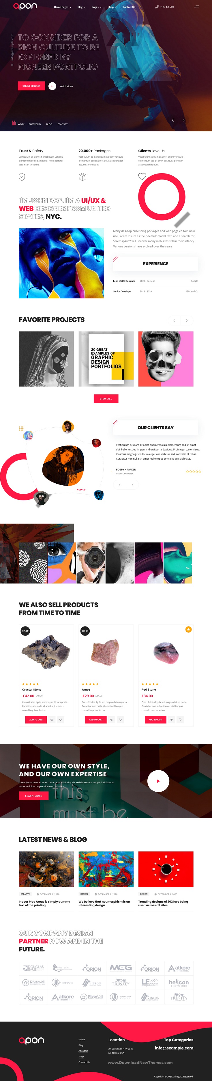 Best 2in1 Creative Portfolio Premium WordPress Theme - Download New Themes