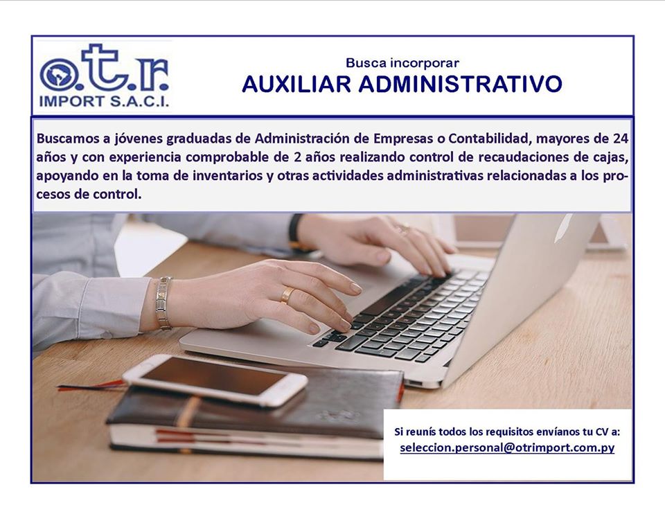 OTR BUSCA AUXILIAR ADMINISTRATIVO OTR BUSCA AUXILIAR ADMINISTRATIVO
