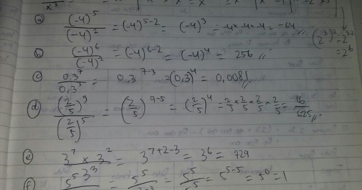 Jawaban Buku Siswa Matematika Kelas 9 Latihan 13 Pembagian Pada Perpangkatan Hal 30 - Ilmu Cepat Pintar