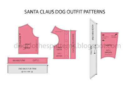 santa claus dog free clothes patterns