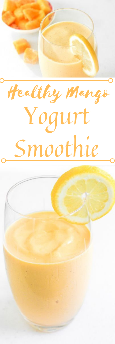HEALTHY MANGO YOGURT SMOOTHIE #drink #party #smoothie #orange #mango HEALTHY MANGO YOGURT SMOOTHIE #drink #party #smoothie #orange #mango
