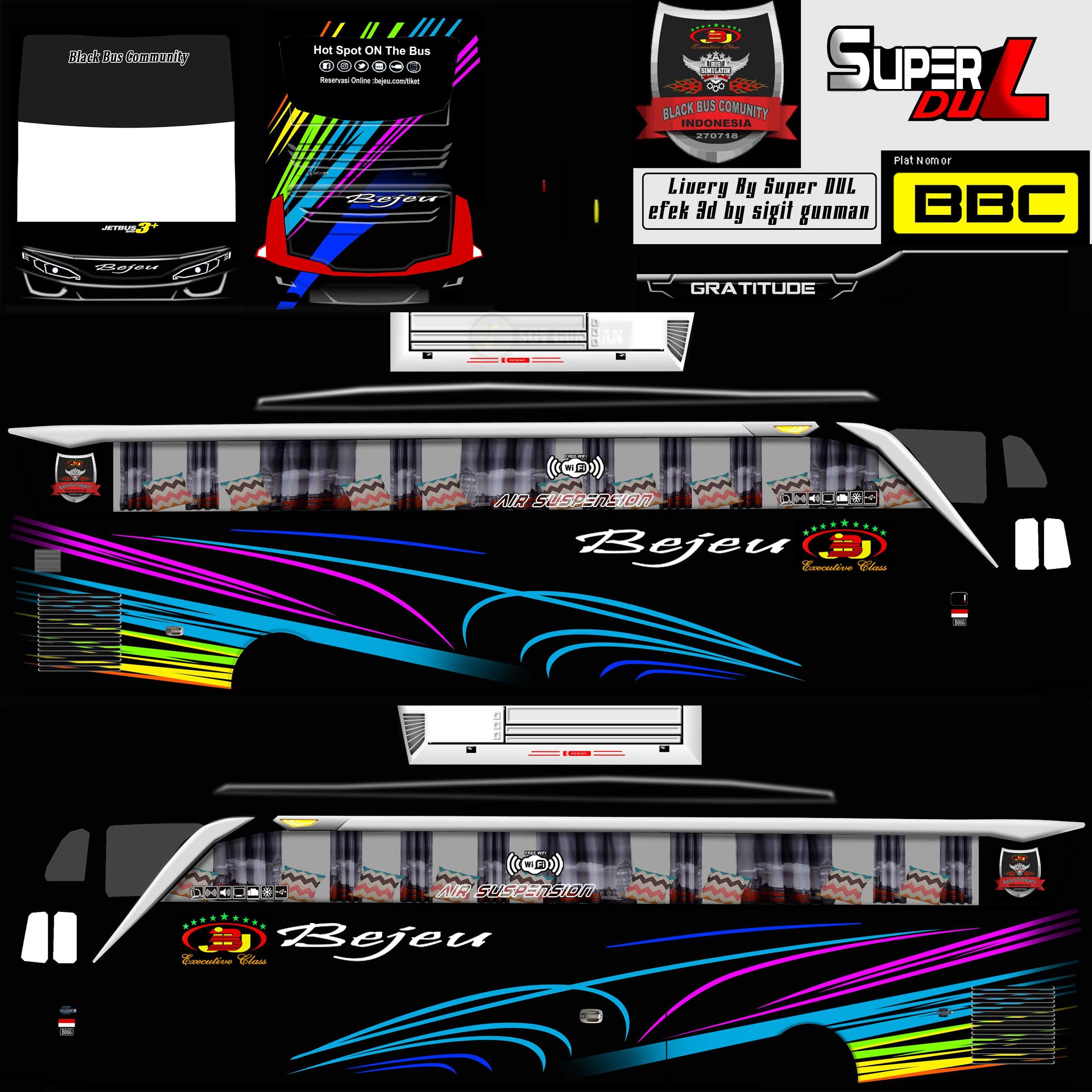 Bus Livery Template Download