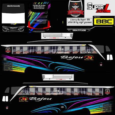 livery bussid shd bejeu hitam