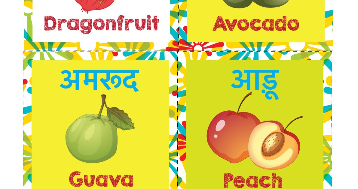 Learn Fruits in Hindi