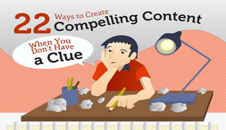 22 Ways to Create Compelling Content When You Don’t Have a Clue #infographic