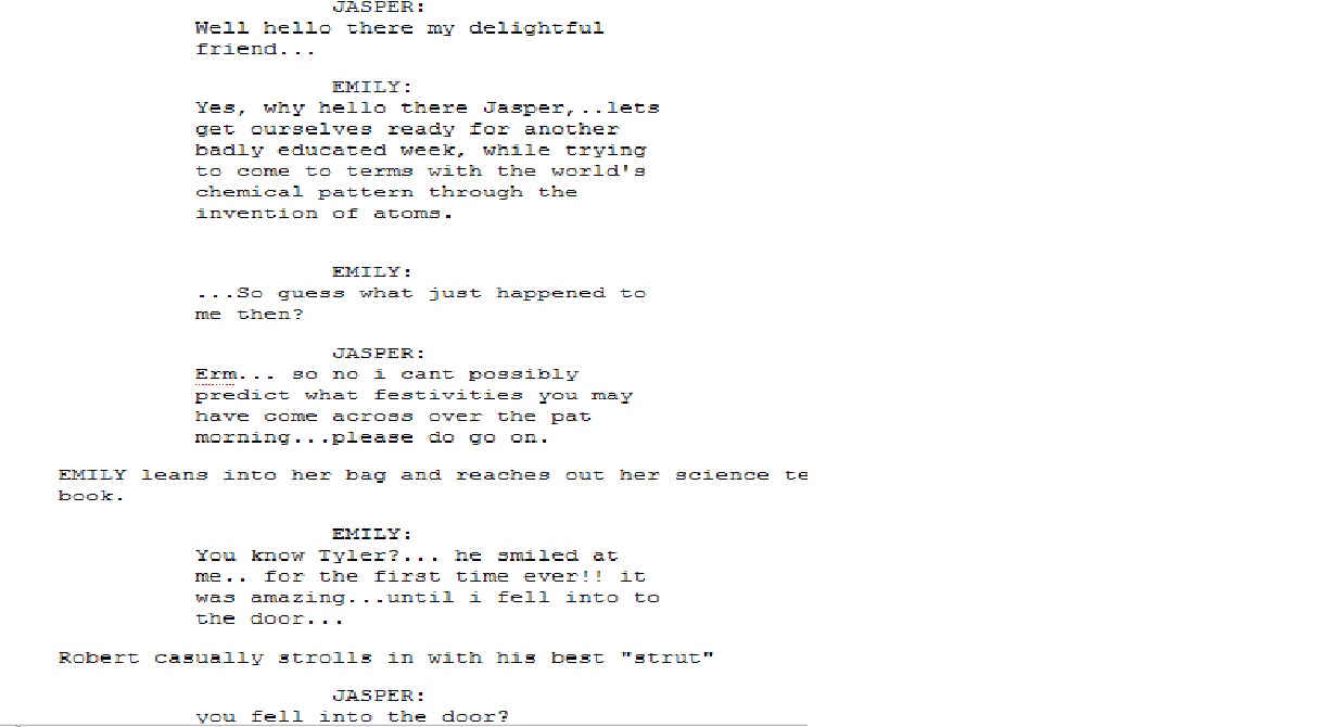 AS media studies - charlotte maguire: Final group script