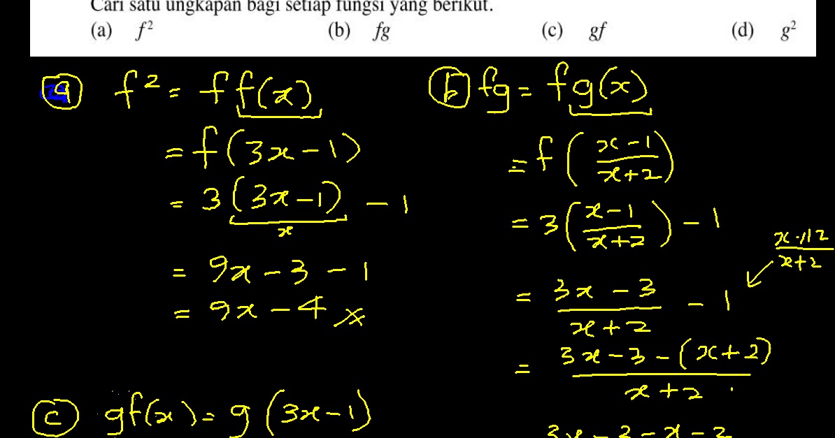 Add Math F4 Bab 1.3 Fungsi Gubahan Lat Buku Teks No 2