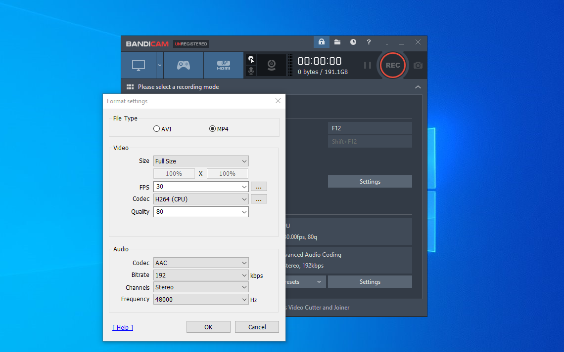 bandicam best codec bandicam best codec