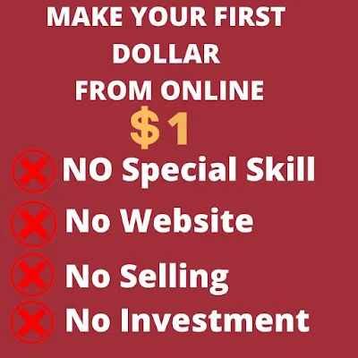 make your first dollar online