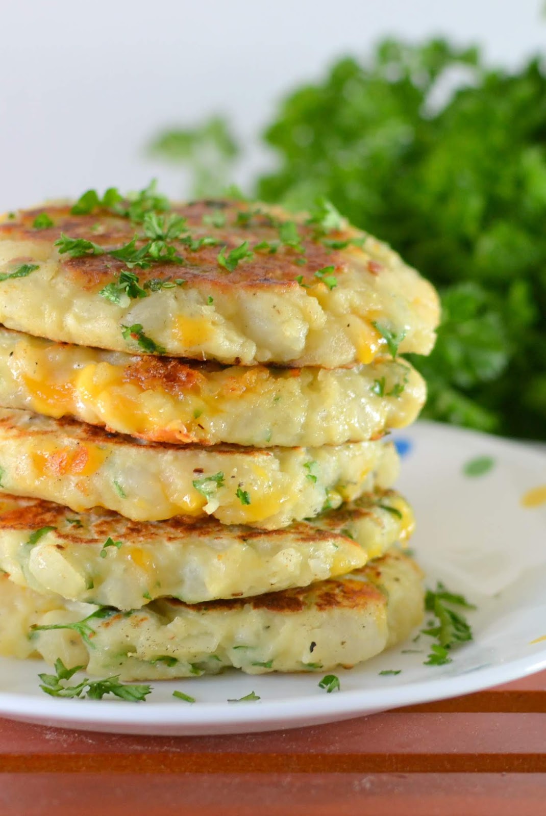 Onion and Cheddar Mashed Potato Cakes Recipe