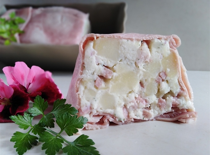 Terrine de jambon, chèvre et pomme de terre... Une association parfaite 🍴