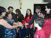Fórum dos concelhos escolares, recebendo a medalha PAULO FREIRE.