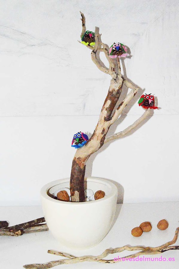 buho-fieltro-manualidades-niños-otoño