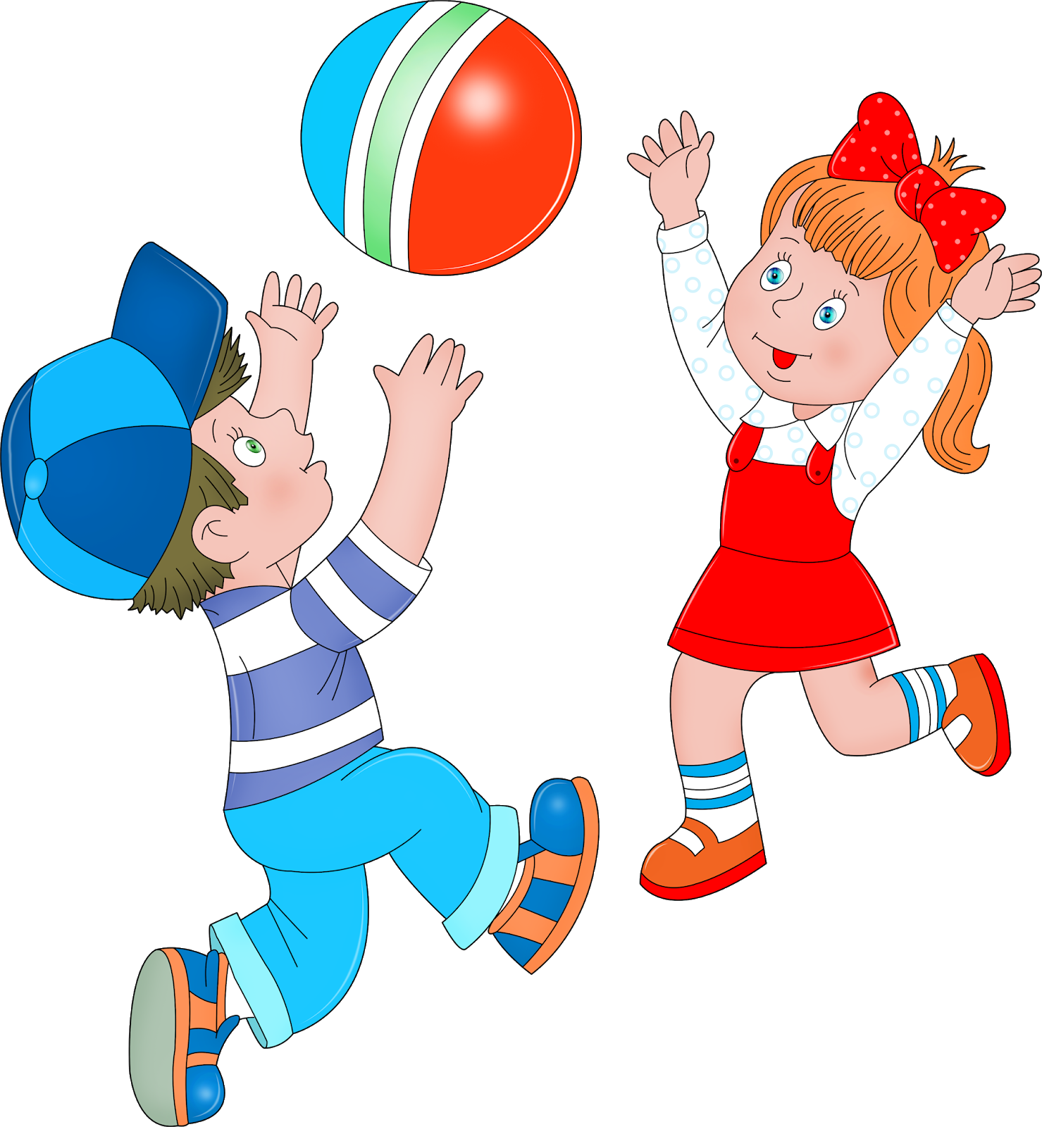 Рисунки играющих детей в детском саду