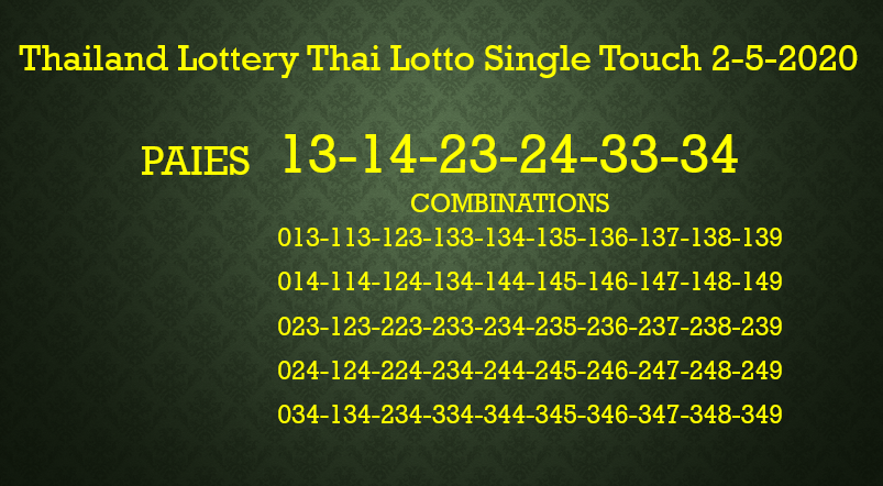 Lottery tips thailand Thai Lottery