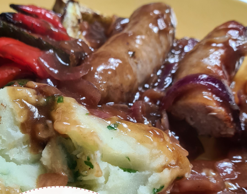 The Best Sausages and Mash Recipe (with modern twist and delicious