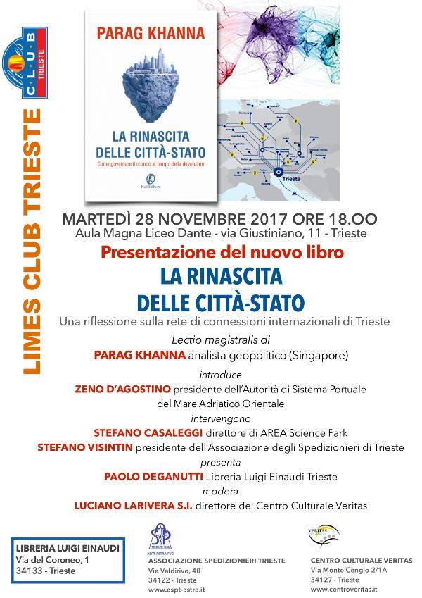 VAI AL VIDEO DELLA LEZIONE DI PARAG KHANNA A TRIESTE