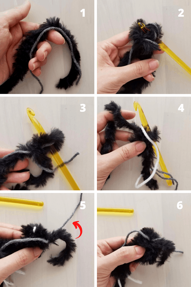 How to Crochet with Faux Fur Yarn