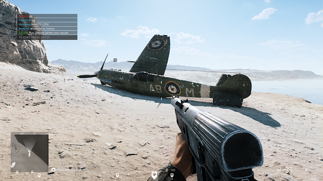 Screenshot of the Practice Range in Battlefield V
