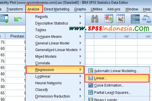 Cara Uji Normal Probability Plot Dalam Model Regresi Dengan Spss Spss Indonesia