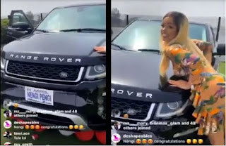 BBNaija Star, Nengi's Fans Gift Her A Customized Range Rover For Birthday (Video) BBNaija Star, Nengi's Fans Gift Her A Customized Range Rover For Birthday (Video)