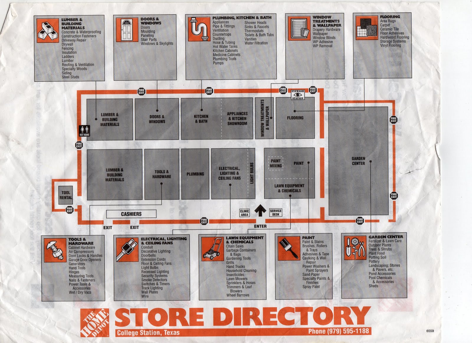 Aisle Home Depot Store Layout Map