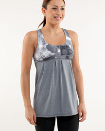 lululemon run your heart out tank in tinted canvas print