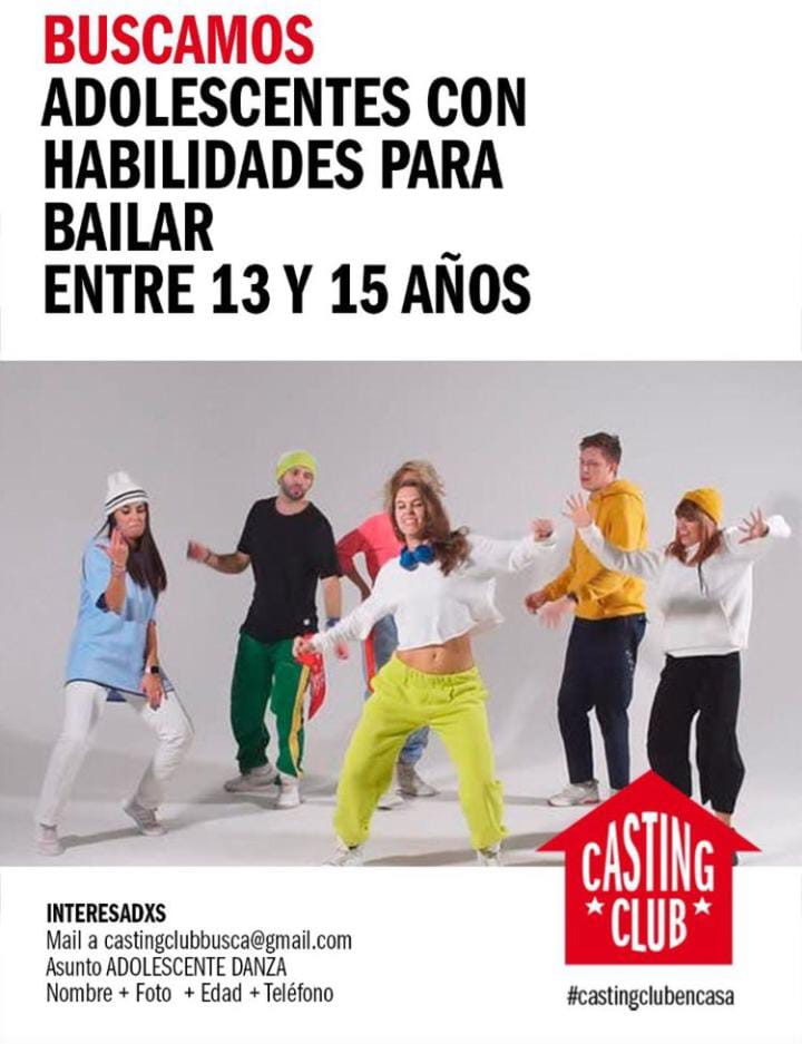 CASTING en BUENOS AIRES Se buscan ADOLESCENTES con HABILIDADES para