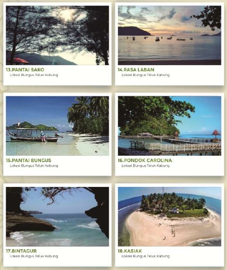 Infografis MTQ Nasional ke-XXVIII: Objek Wisata Pantai dan Pulau di Kota Padang, Sumatera Barat