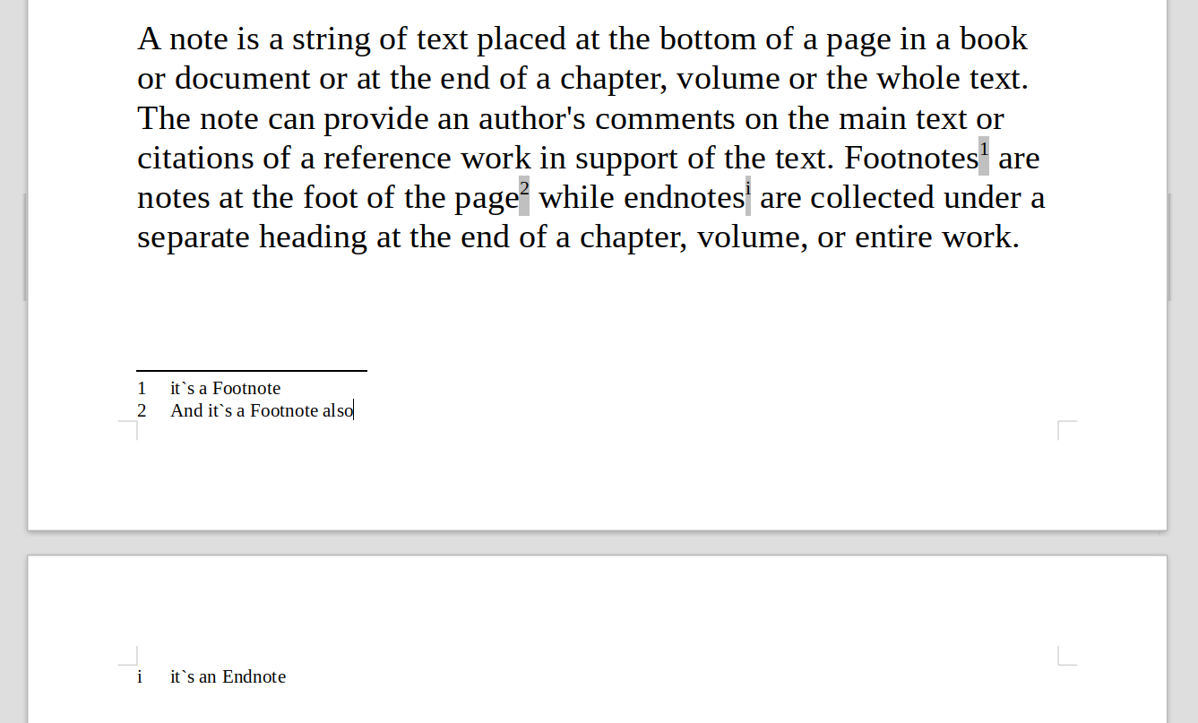 what is the purpose of footnotes and endnotes