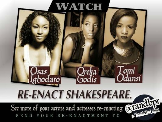 a Lagos has caught the Hamlet fever - Celebs go Shakespearean on social media