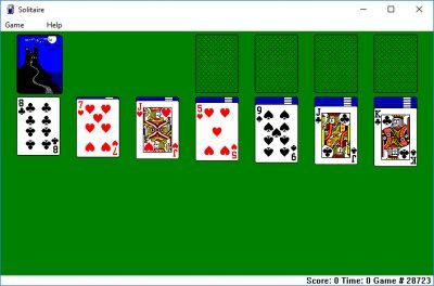 Solitaire et démineur sur Windows 10