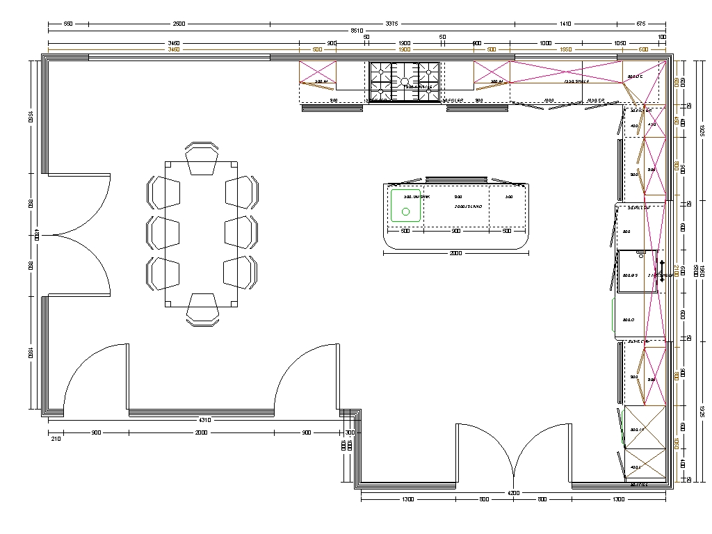 Kitchen Floor Plan Layout Planner - Image to u