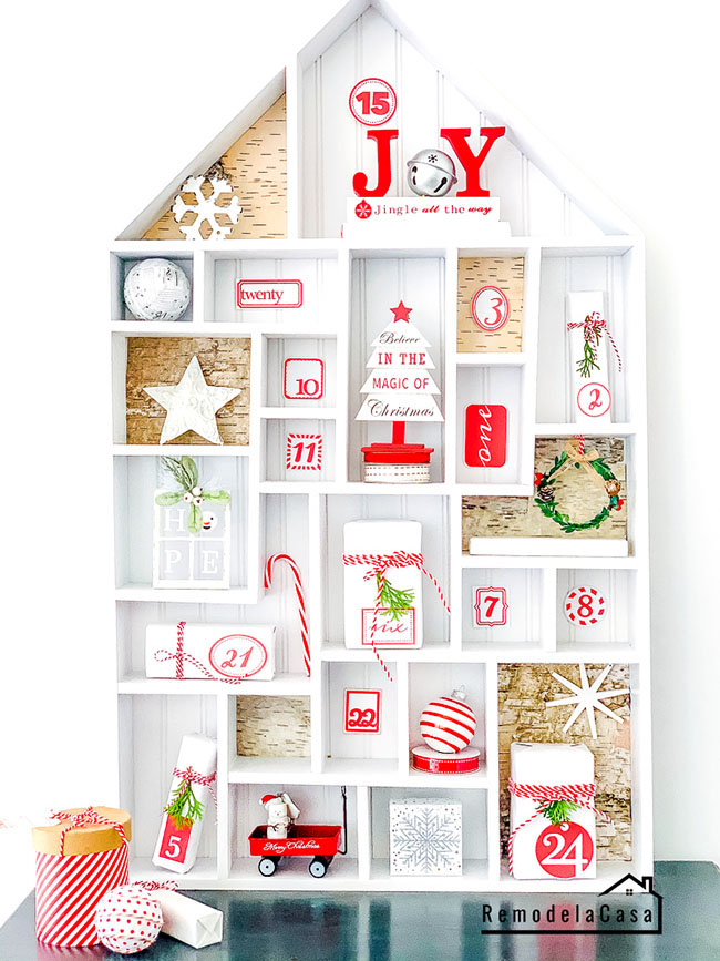 DIY House Advent Calendar Remodelando la Casa