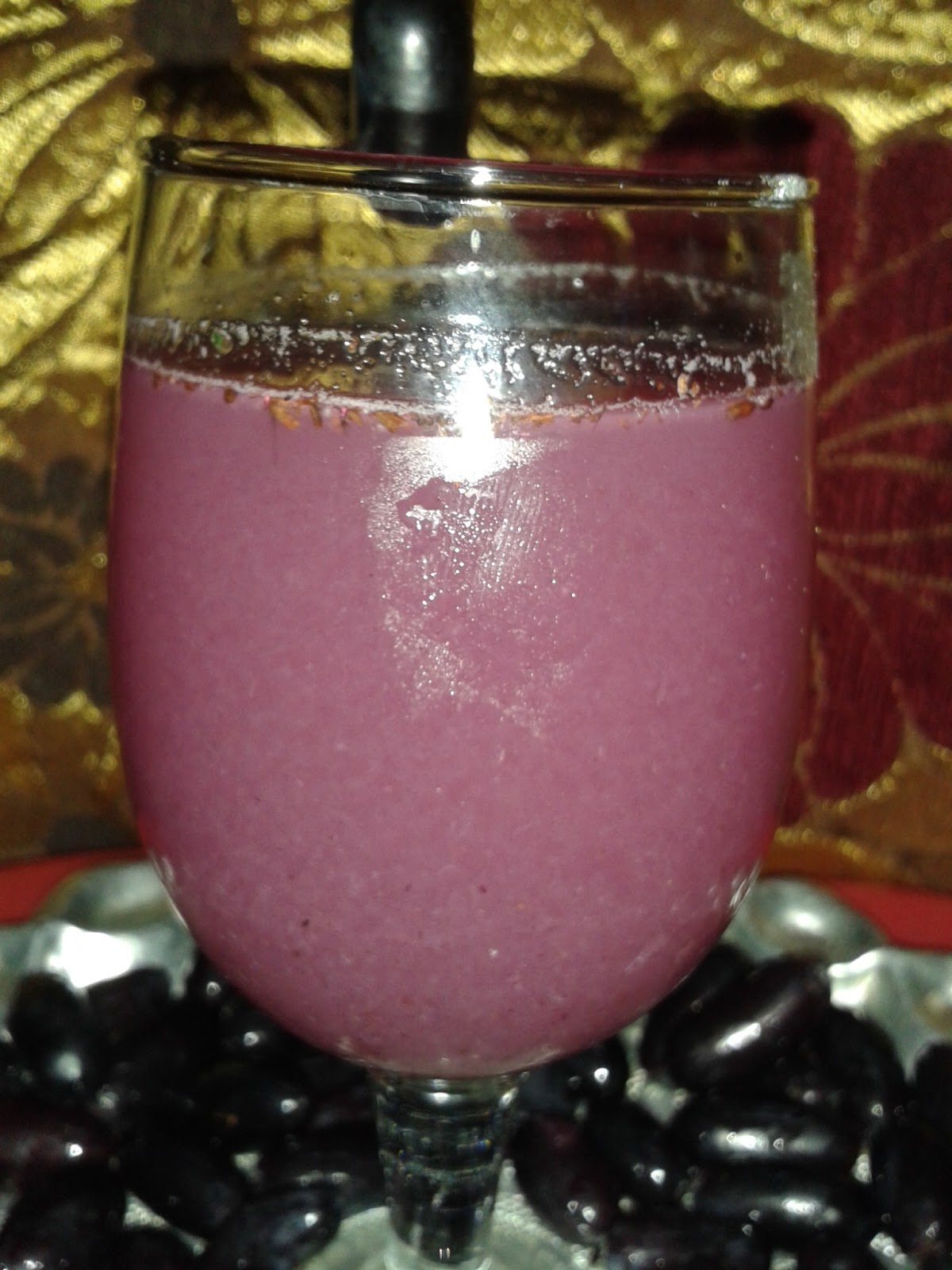 Indian Vegetarian Recipes Black Grapes Juice/ Sweet and Salty juice of