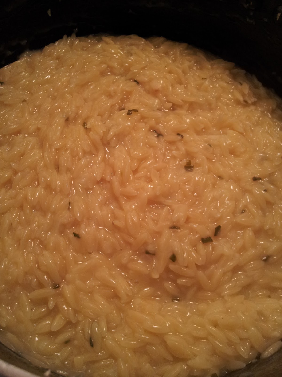 COVERED IN BACON Parmesan Orzo Pasta, (Risotto Style)