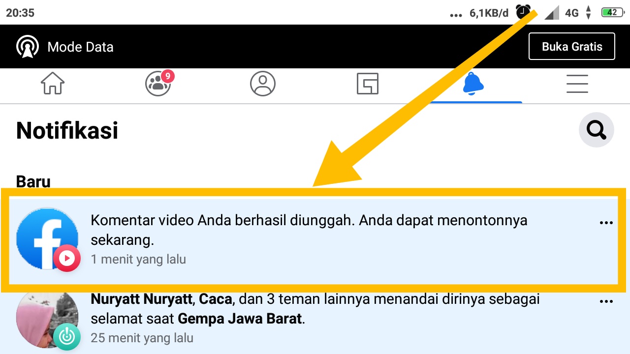 cara upload video di fb grup