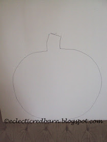 Eclectic Red Barn: Drawn pumpkin