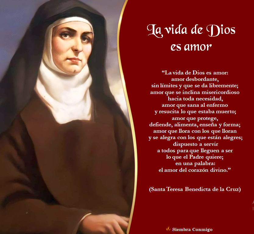 Siembra Conmigo Santa Teresa Benedicta de la Cruz
